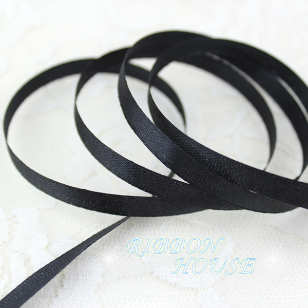 (25 ярдов/рулон) Черная атласн – обзор и цена Ribbon Wired Satin